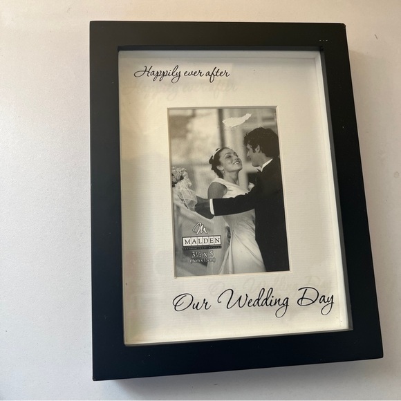 Picture Frame Wedding Marriage Black White Gift Present for Wedding Shower - Picture 1 of 5